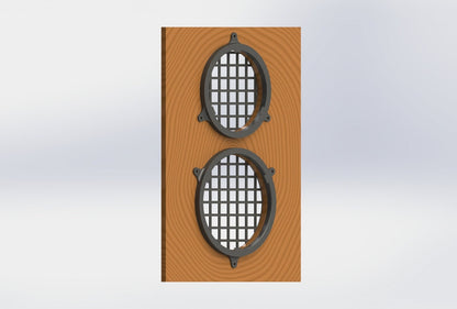 Full vent assembly for ecoflow wave 2 including reducing adapters (Digital STL Download)